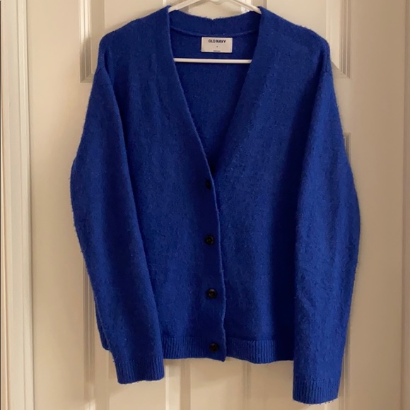 Old Navy Blue Slouchy Cardigan size sm - Picture 2 of 7